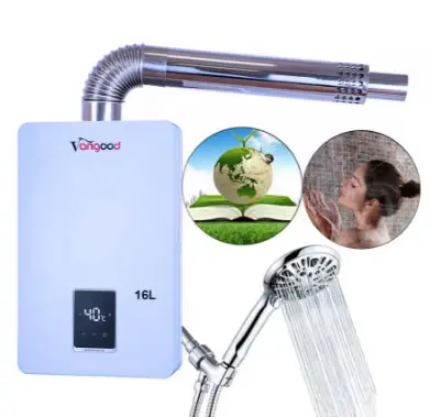 32 16L tankless gas water heater balanced type pool + Flue pipe  