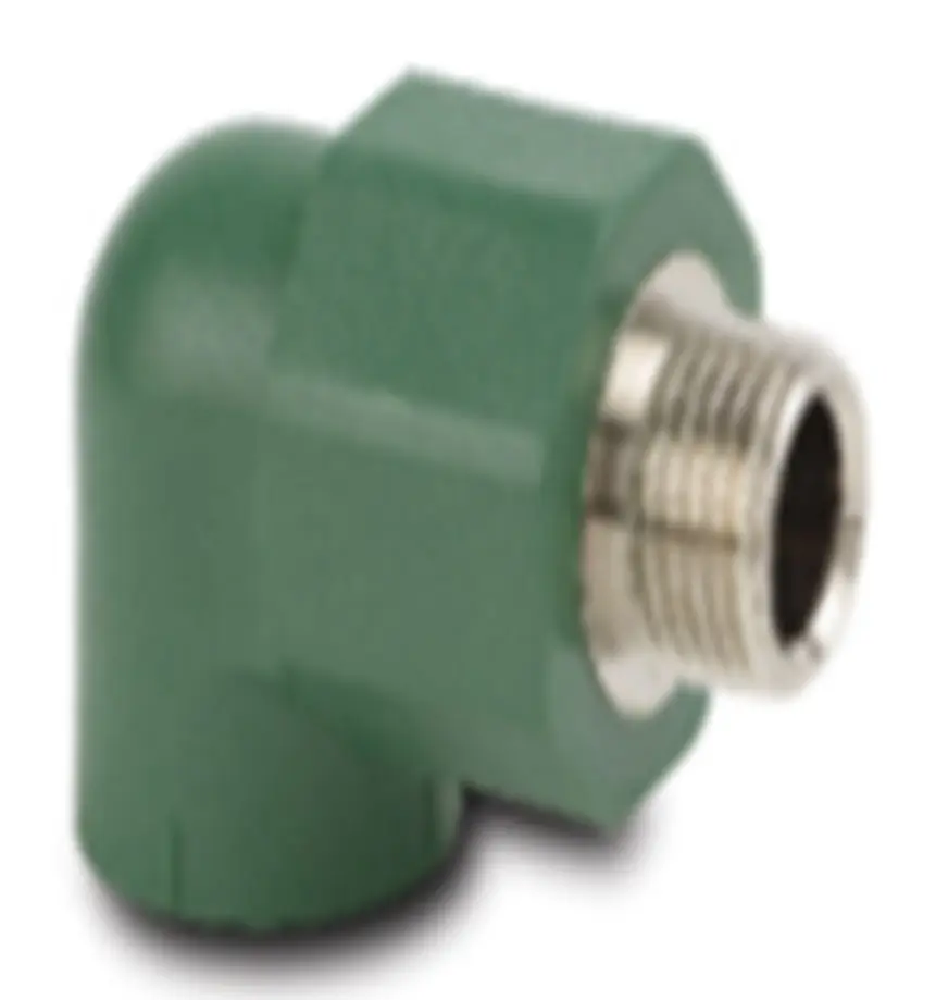 15 Codo macho de PPR 90° 20mm x 1/2"