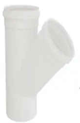 15 PVC 45° oblique Tee 110mm x 75mm