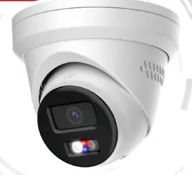18 8MP Smart Hybrid Light MD 2.0 Fixed Turret Camera 