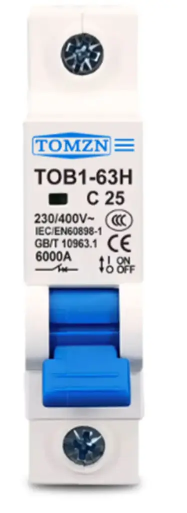 06 MCB AC 1P Tob1-63H 25A
