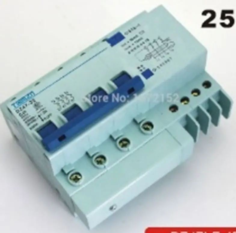 06 Interruptor de corriente residual 4P+N DZ47LE 63A